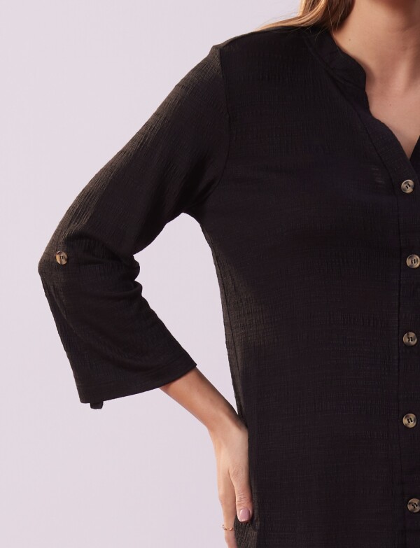 Blusa Botones NEGRO