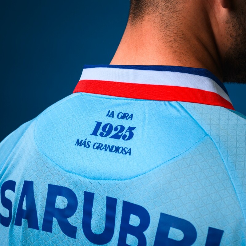 Remera de juego oficial Camiseta Alternativa 3 de Hombre Celeste