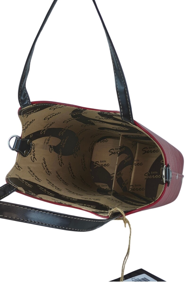 Matera canasto en lona Bordó