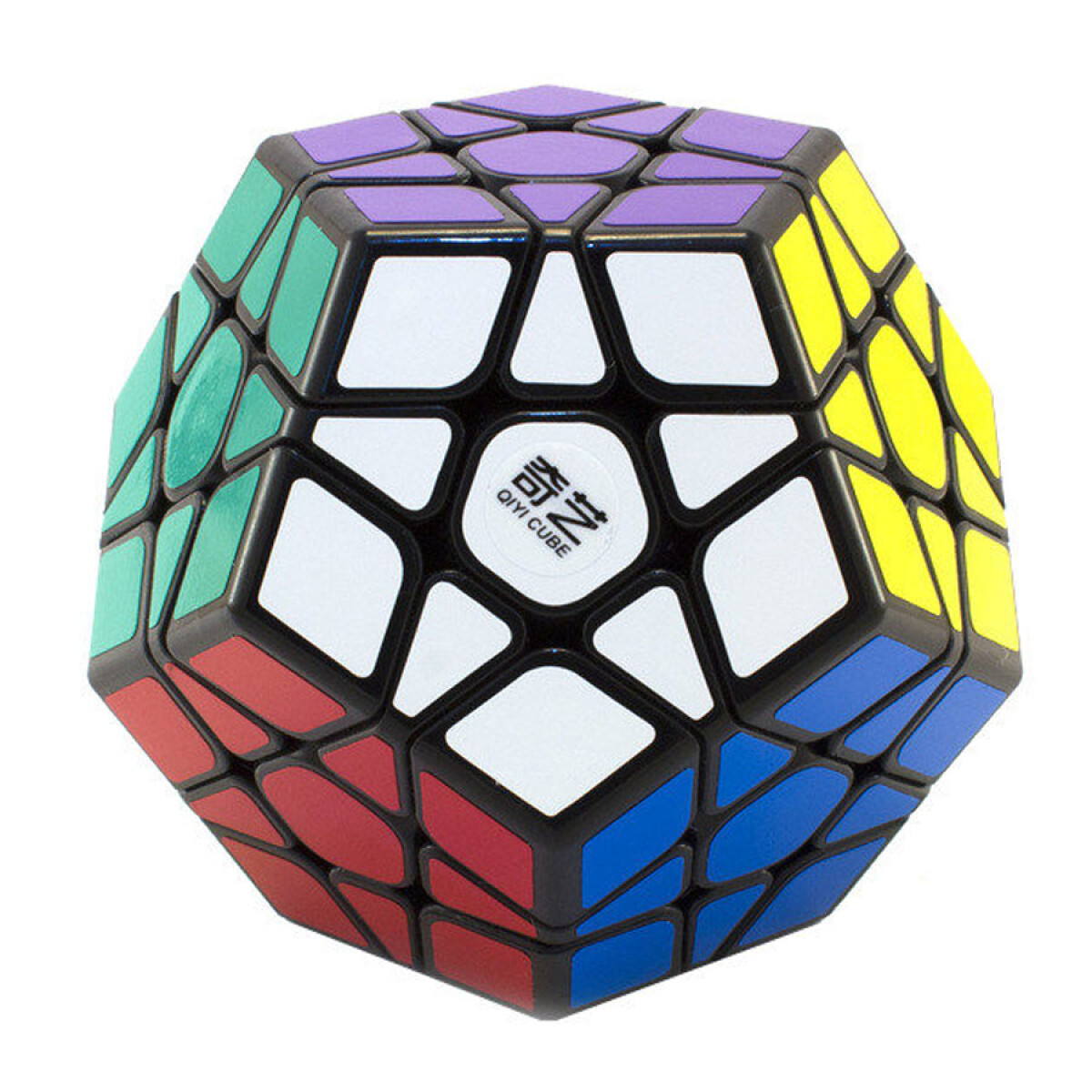 Cubo Rubik Megaminx Qiyi Base Negra Qiheng Dodecaedro 
