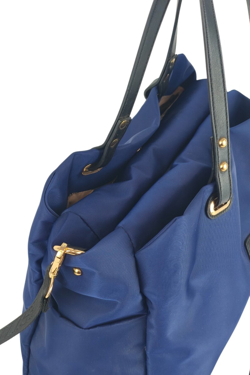 Cartera grande con guantera doble Azul