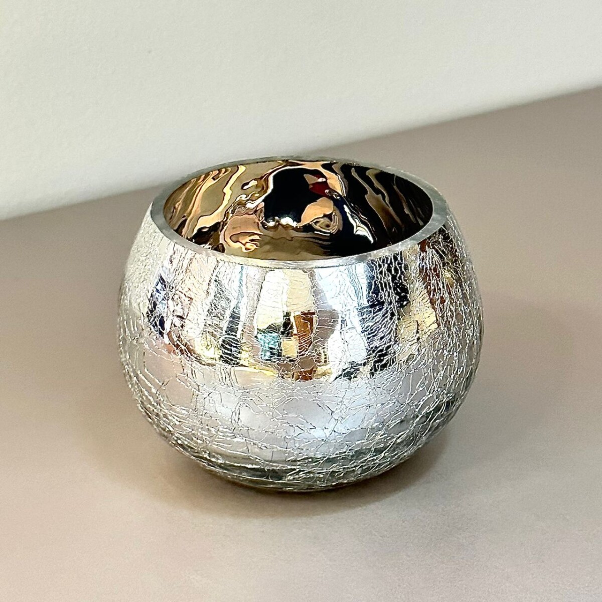 Porta Velas Vidrio Aliza Ø6.50cm x Alto 6.50cm 