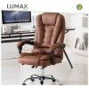 Silla Ejecutiva en cuero Lumax Modelo Miles Marrón