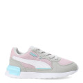 Championes Infantiles Puma Graviton AC Rosado - Gris - Celeste