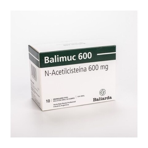 Balimuc 600Mg 10 Sobres Balimuc 600Mg 10 Sobres