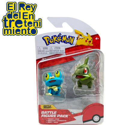 Figura Pokémon Set De Batalla 8cm Originales Surtidas Froakie y Axew