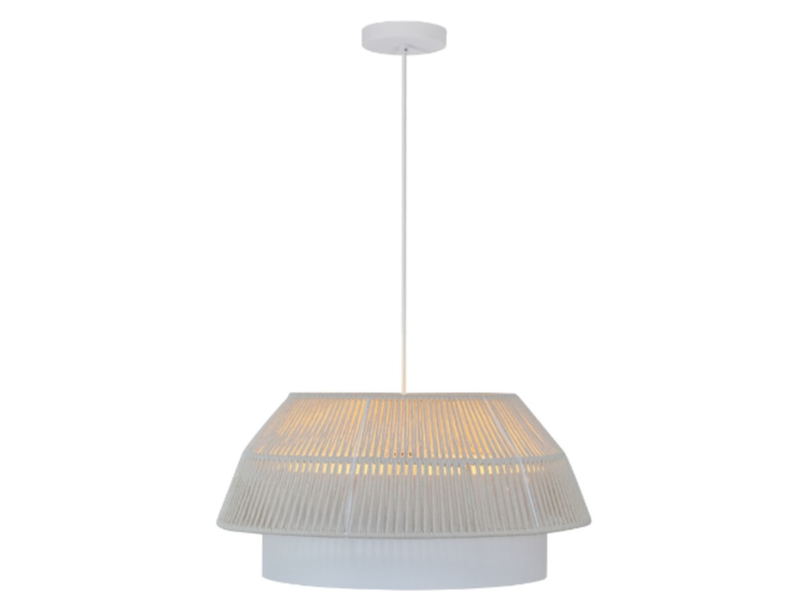 COLGANTE GAIA 50CM BLANCO MACRAME 
