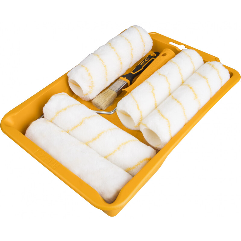 KIT 8 EN 1 BANDEJA RODILLO PINCEL REPUESTOS INGCO KIT 8 EN 1 BANDEJA RODILLO PINCEL REPUESTOS INGCO