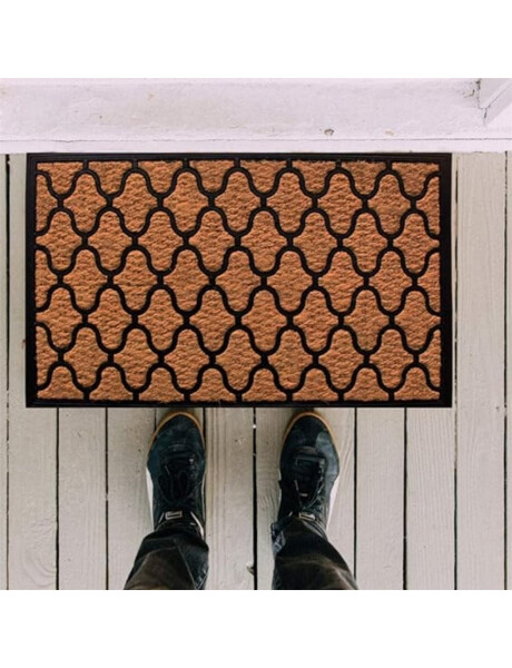 FELPUDO COCO/GOMA 40X60CM H.1CM ENTRAMADO FLOR FELPUDO COCO/GOMA 40X60CM H.1CM ENTRAMADO FLOR