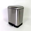 BASURERO INOX PLATA C/PEDAL 6L Unica