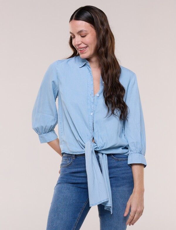 Camisa Lyocell Nudo JEAN CLARO