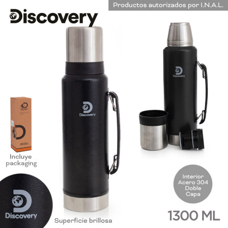 Termo Discovery 1,3L Pico Cebador NEGRO