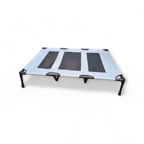 Cama Catre Plegable P/Mascotas 120x92cm Reforzada Portátil Gris
