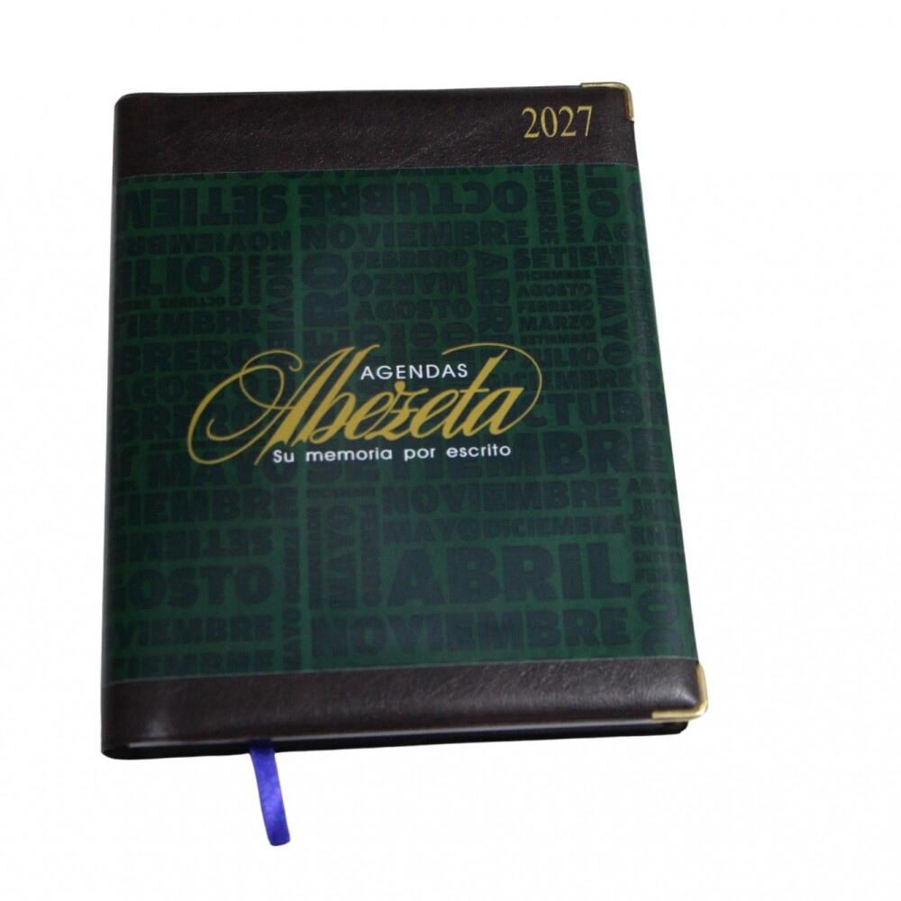 AGENDA ABEZETA 202 CLSSICA DEL AÑO TAPA ESPECIAL SEMANA A LA VISTA TAPA MARRON