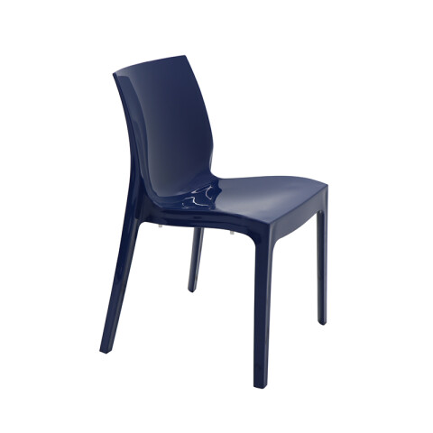 Silla apilable azul yale "Alice" -TRAMONTINA TD0576