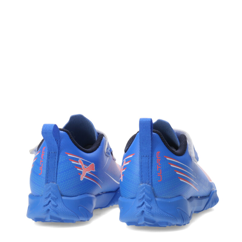 Championes de Fútbol 5 Infantiles Puma Ultra 6 Play V TT Azul - Blanco - Rojo