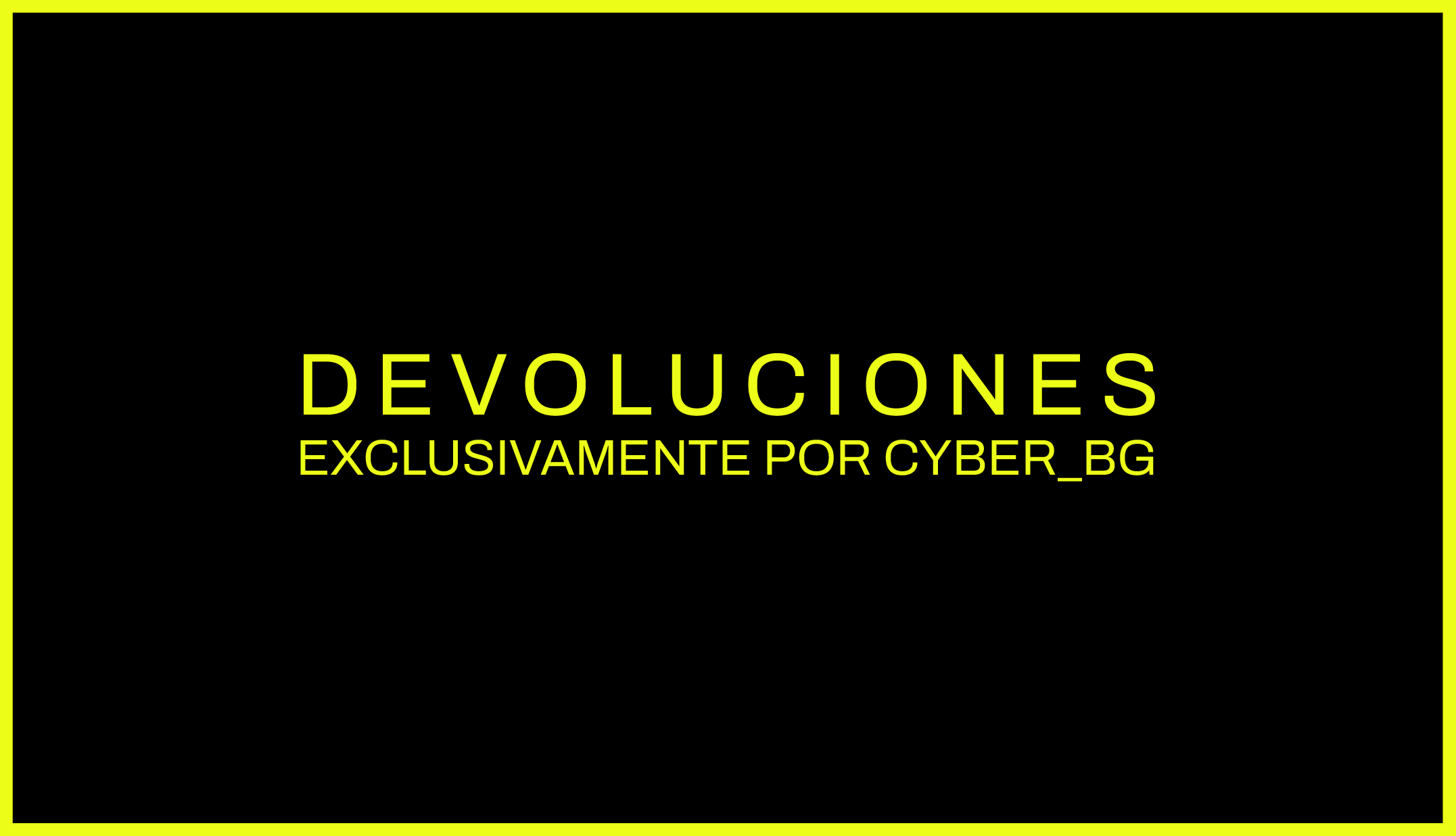 DEVOLUCIONES POP UP