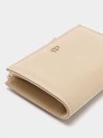 Cartera Con Textura Suave beige