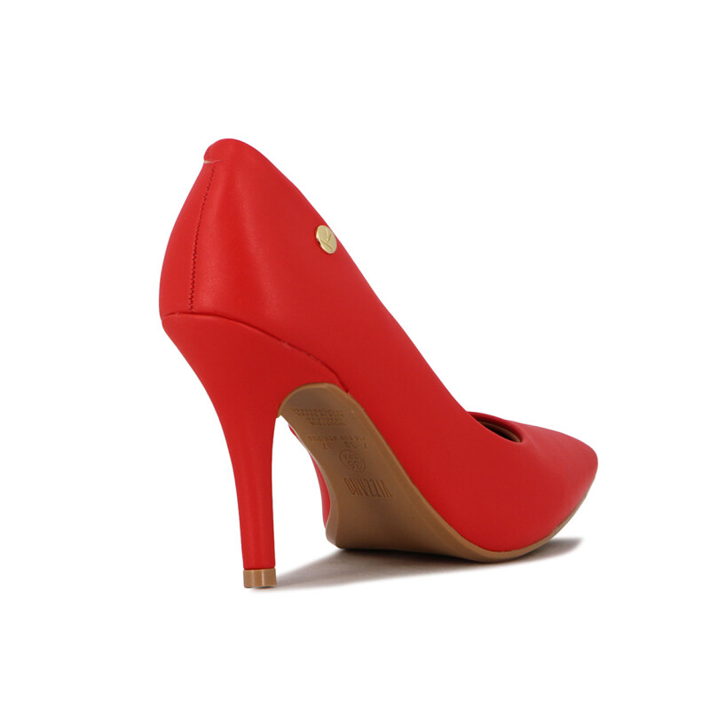 Zapato Formal Mujer Vizzano Clásito Taco Alto Rojo
