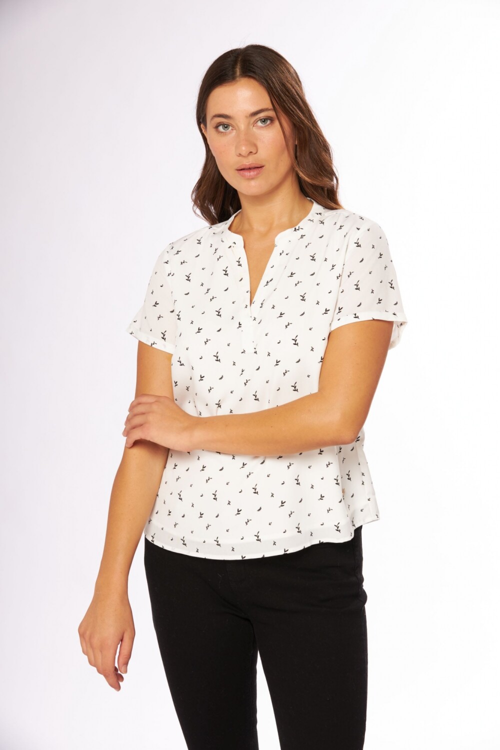 BLUSA MANGA CORTA Flores