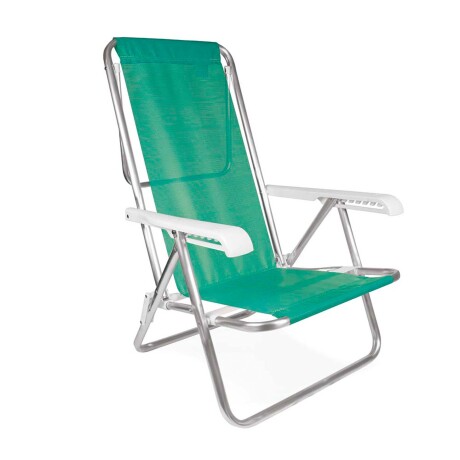 SILLA RECLINABLE ALUMINIO VERDE SANNET 8P MOR