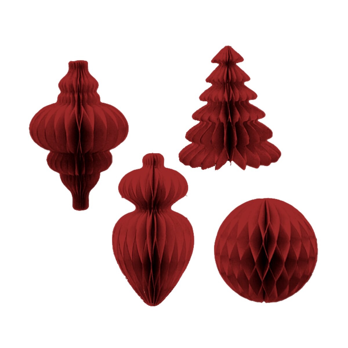 Adorno de papel navideño 