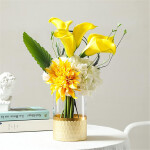 FLORERO VIDRIO TRANS. D10x15CM DORADO FLORERO VIDRIO TRANS. D10x15CM DORADO