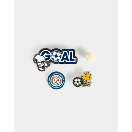Set De Pins Snoopy Mundial Combinacion Multicolor