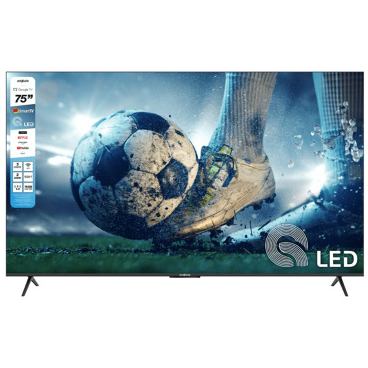 Smart TV QLED 4K ENXUTA 75” LEDENX1275SDF4KW - N/A 