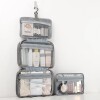 Neceser de viaje organizador con divisiones gris