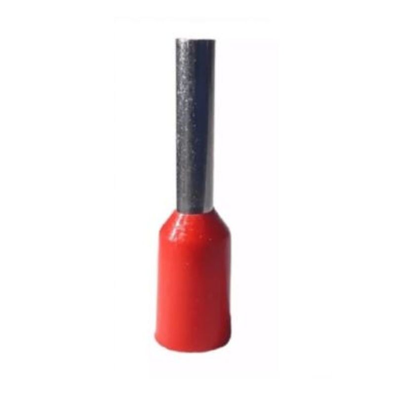 TERMINAL TUBULAR C/AISLACION 1MM2 ROJO TERMINAL TUBULAR C/AISLACION 1MM2 ROJO