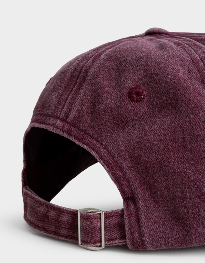 Caps Gorra Canvas Bordada - Rojo Burdeaux