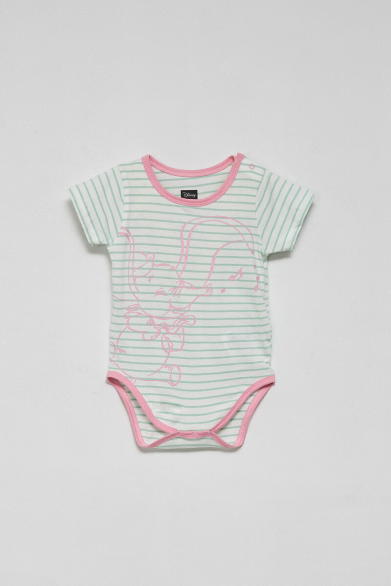 Body manga corta estampado Dumbo- Verde