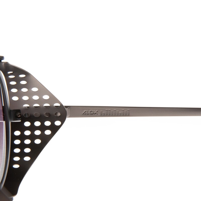 Lentes de Sol Alok Iconic Unisex Negro y Gris Lentes de Sol Alok Iconic Unisex Negro y Gris