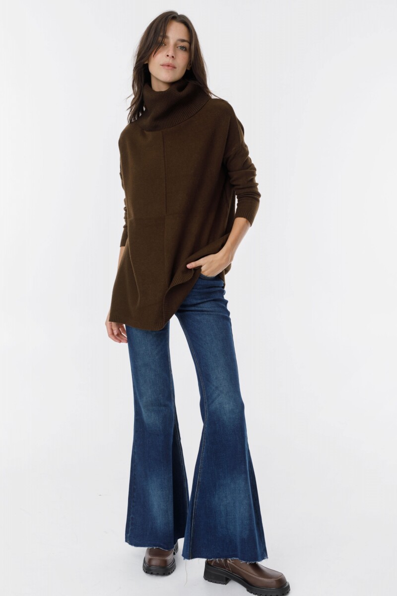 Sweater Damero Chocolate