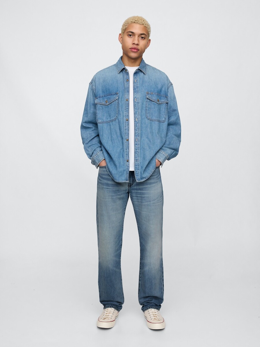 Jean Straight Ultra Soft Hombre - Medium Wash 