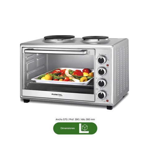 Horno De Mesa Eléctrico Punktal Pk-48loe 48 Litros Amv Color Gris Horno De Mesa Eléctrico Punktal Pk-48loe 48 Litros Amv Color Gris