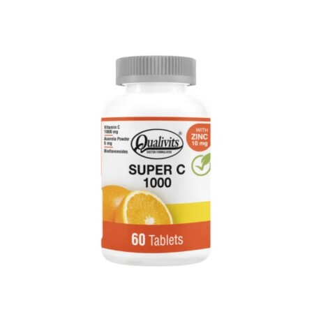 Super Vitamina C y Zinc 60 cáps Qualivits Super Vitamina C y Zinc 60 cáps Qualivits
