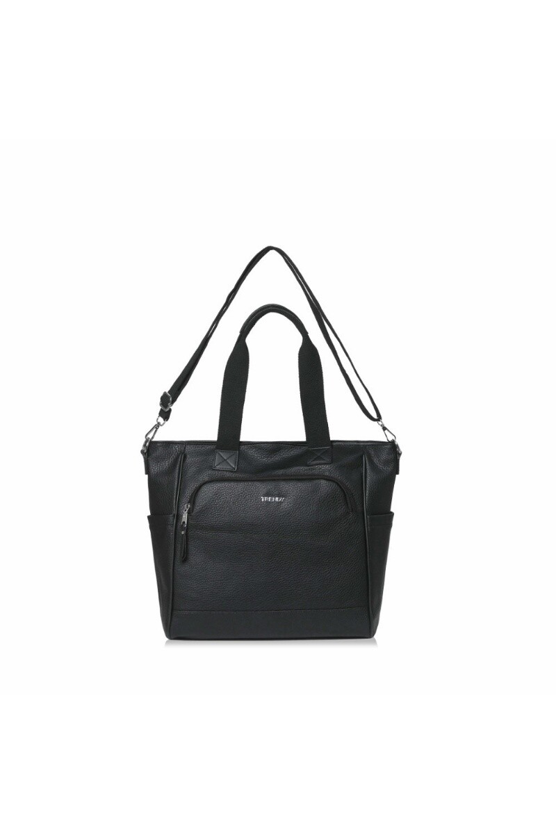 Cartera con bolsillo frontal - Negro 