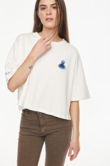 Remera Sunny Bordado Azul