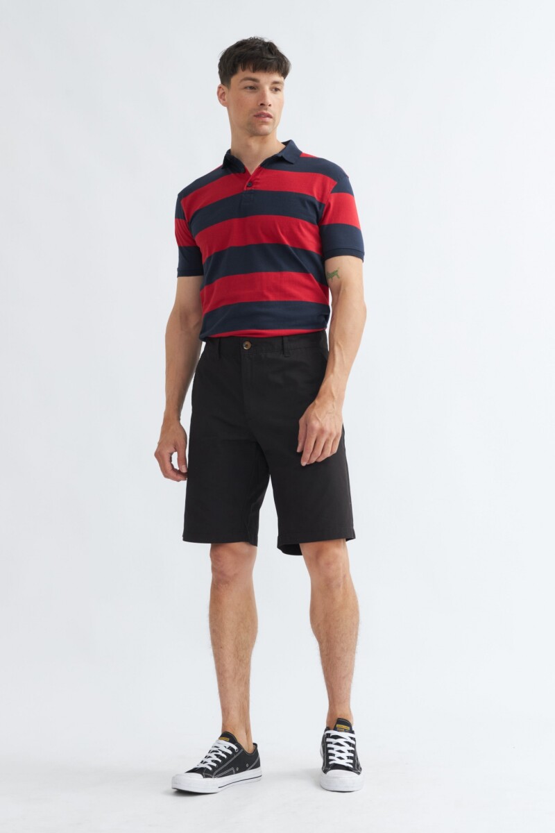 Short de gabardina - Negro 