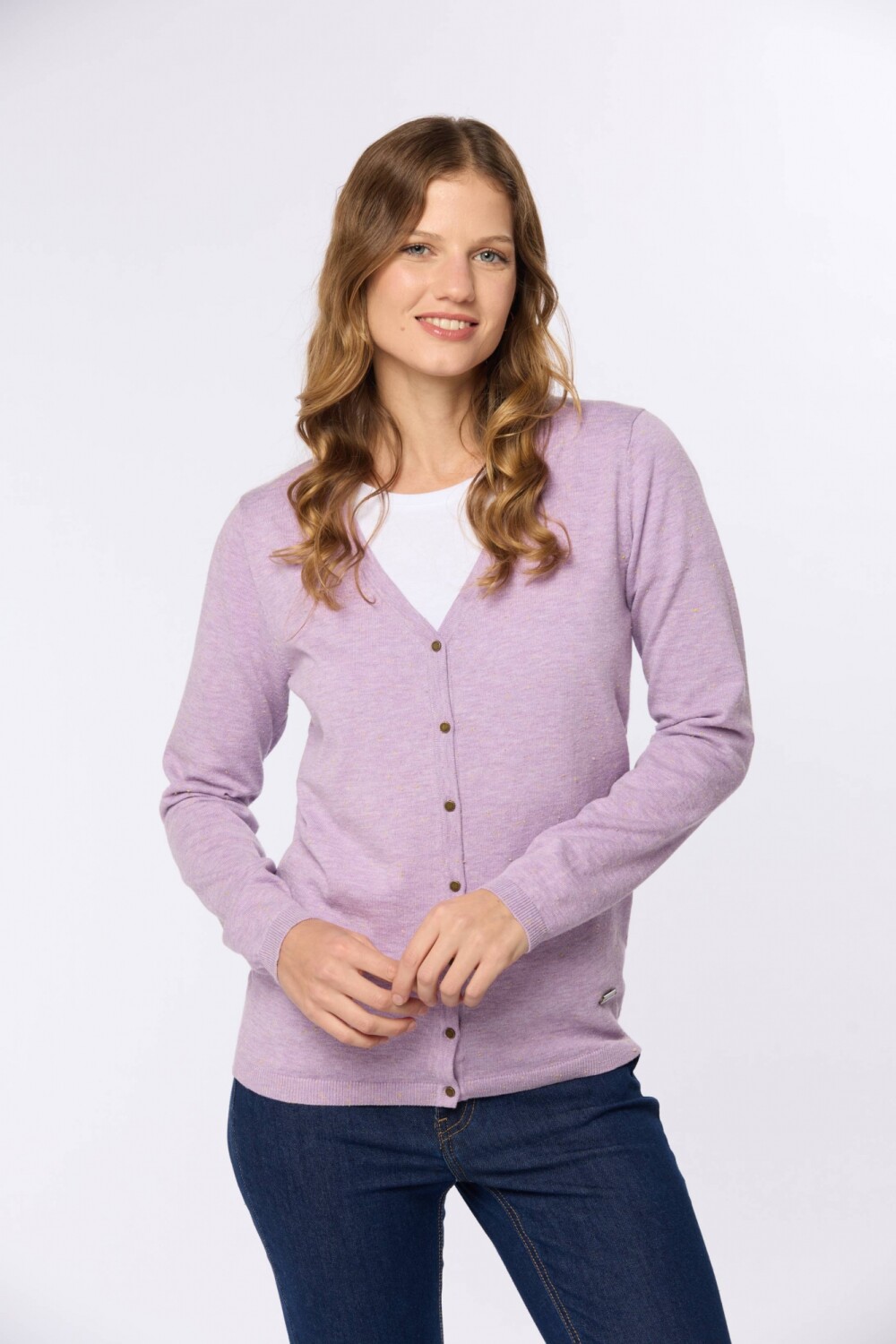 SACO TEJIDO CLÁSICO Lila