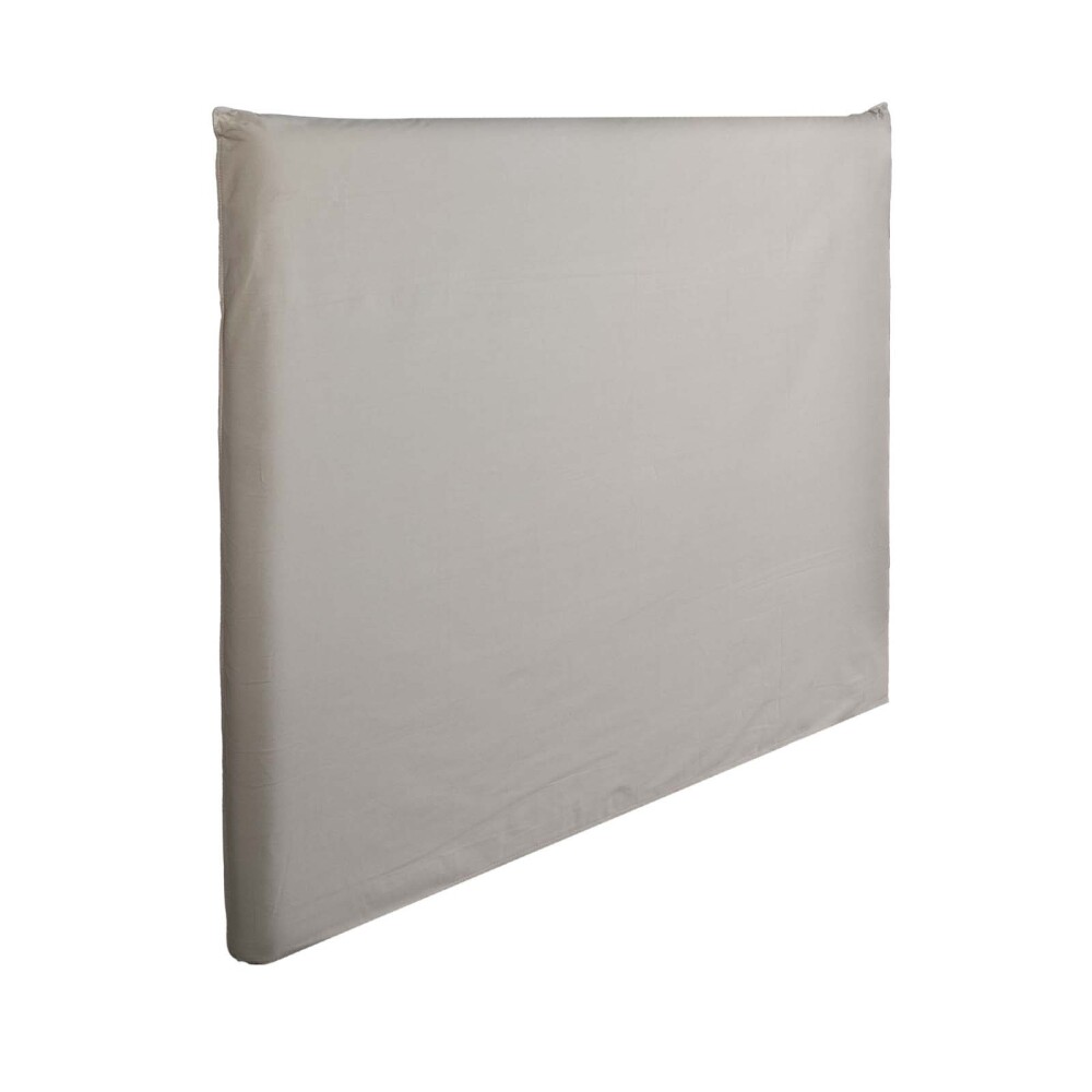 RESPALDO CON FUNDA SUPER KING ALGODON MARRON MAIA