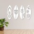 Set x4 Cuadros Calados Modernos Living Decorativo Tablas de Surf Madera MDF Imback Color Blanco Set x4 Cuadros Calados Modernos Living Decorativo Tablas de Surf Madera MDF Imback Color Blanco