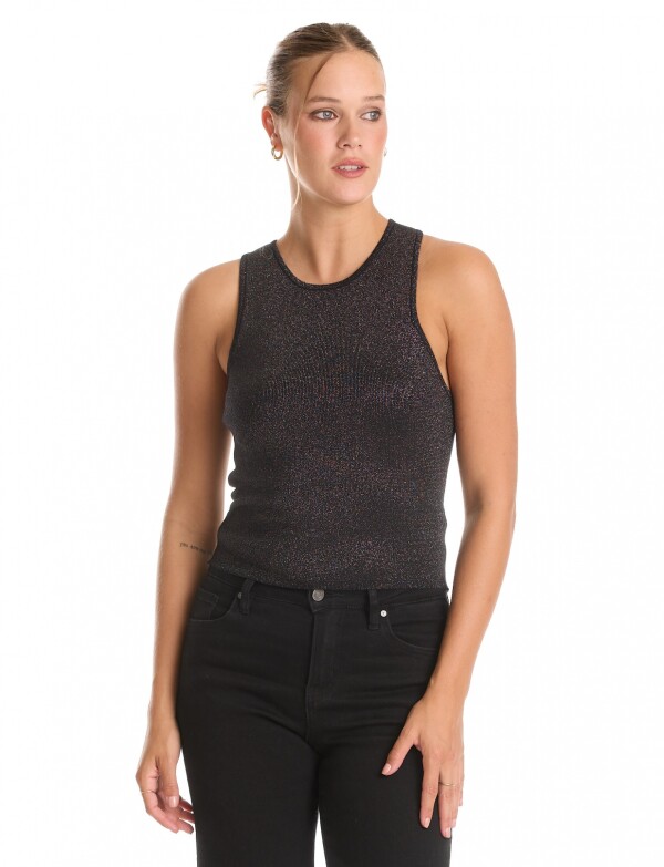 Top Lurex NEGRO