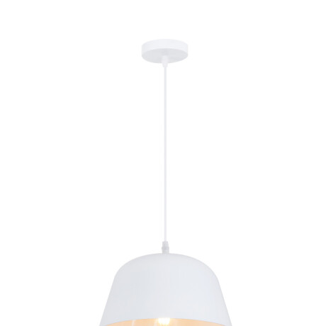 Colgante Para Techo En Madera Y Metal 17 Cm Blanco