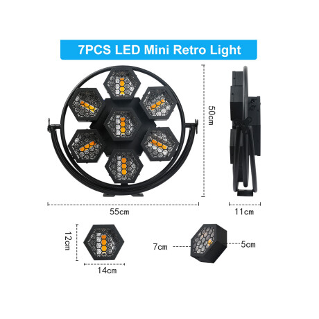 LIGHT PIXEL PLS LAFG04 7 PCS X 50W RETRO LIGHTING 350W LIGHT PIXEL PLS LAFG04 7 PCS X 50W RETRO LIGHTING 350W