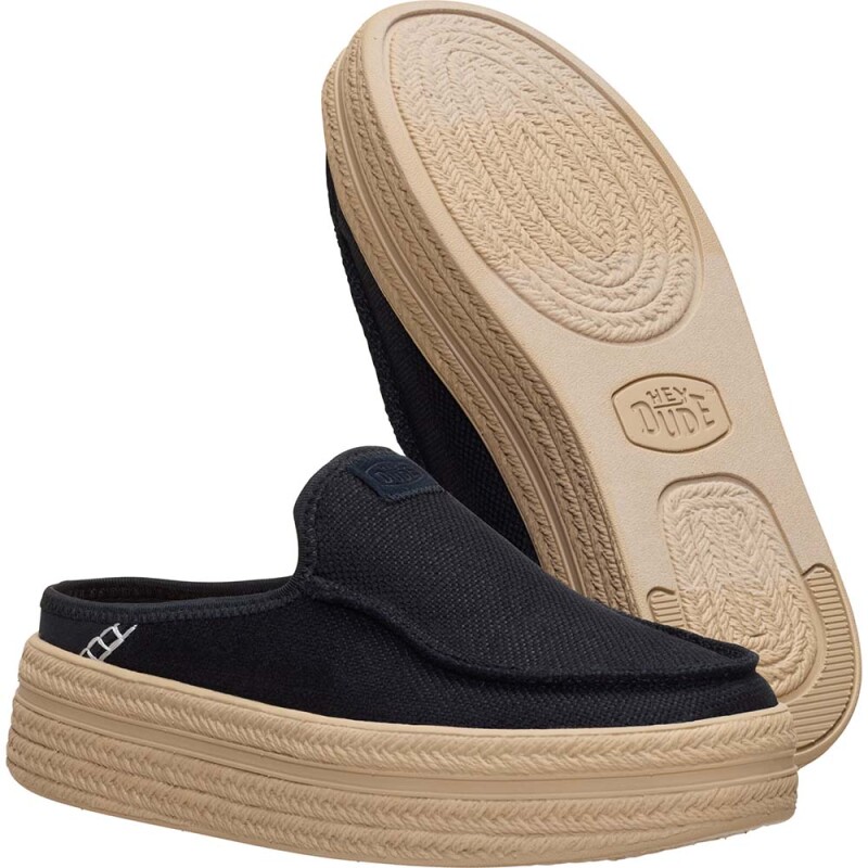 Austin Lift Espadrille Woven Black