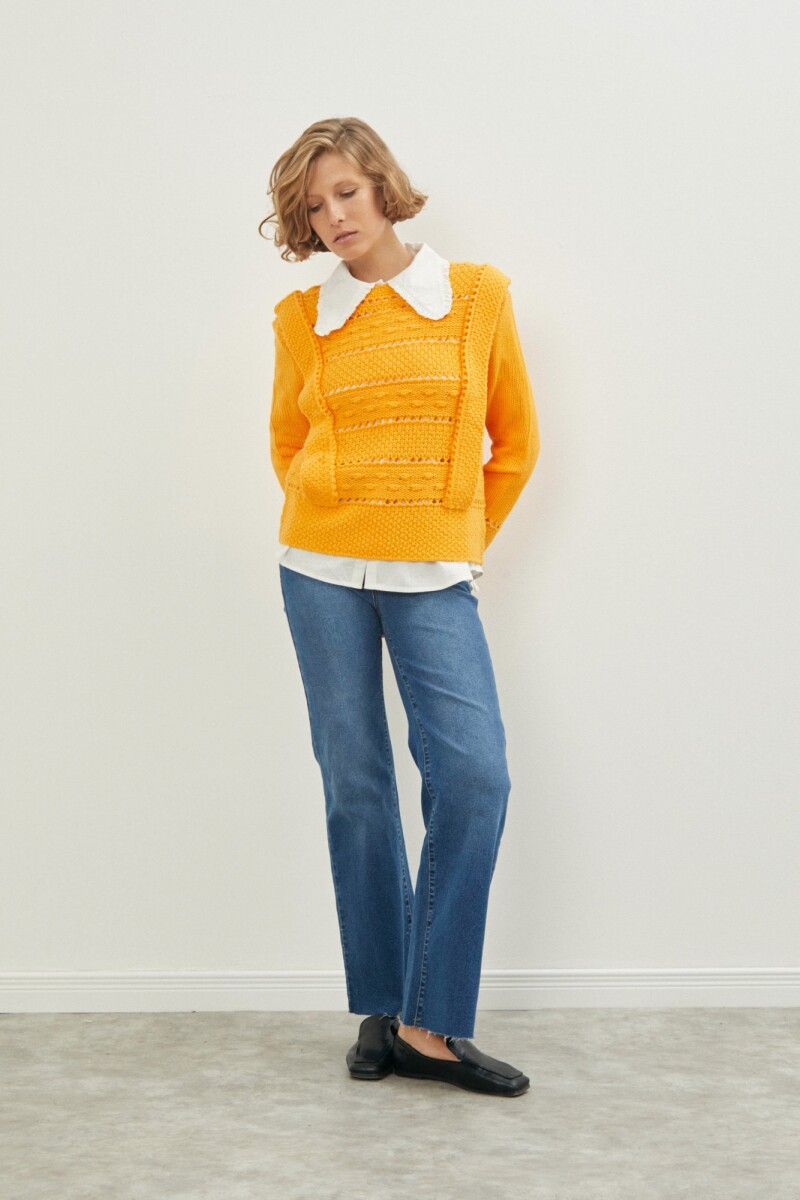 Sweater con estructuras mango