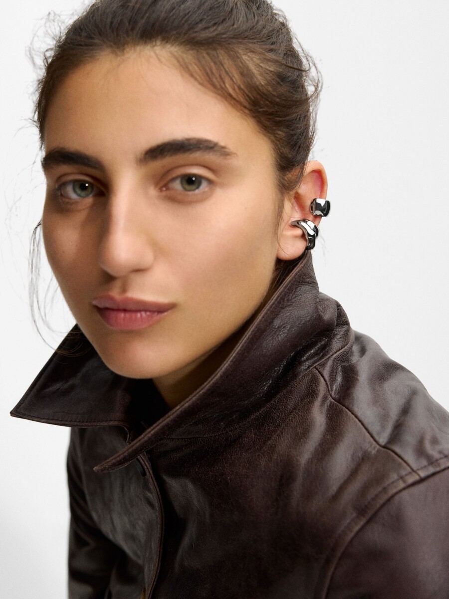 Conjunto De Earcuffs plateado